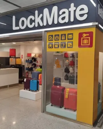 Left luggage at Malaga Airport office. Lockers 